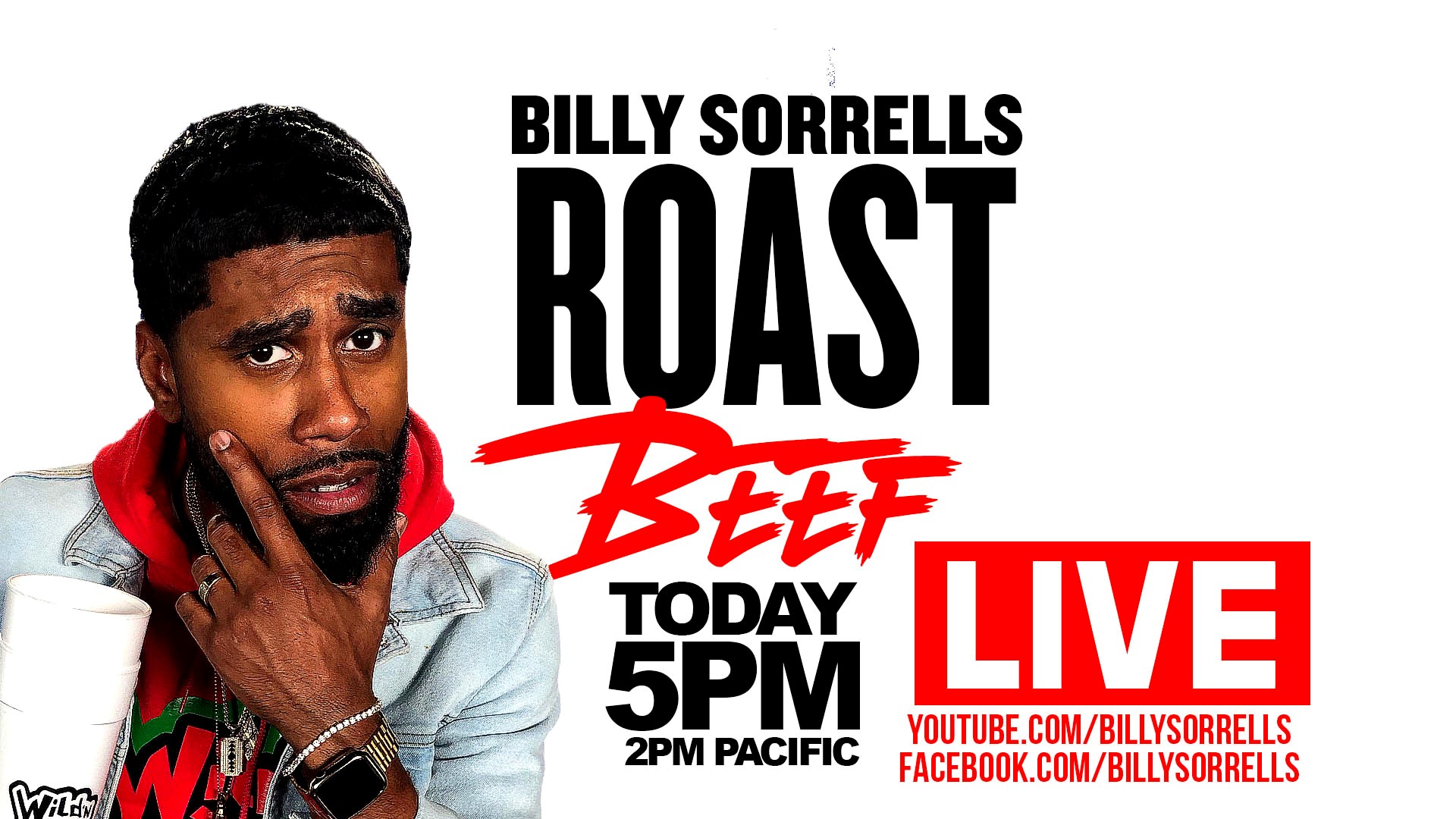 Billy Sorrells — live on stage